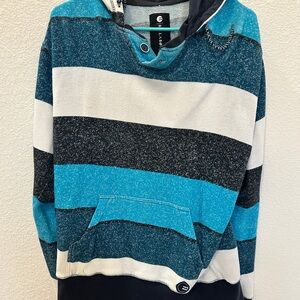 Billabong Striped Knit Hoodie — Men’s Medium (EUC)